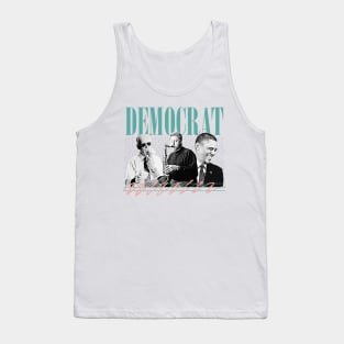 Democrat  // Retro Style Aesthetic Design Tank Top